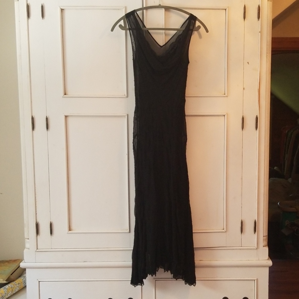 Black Eyelet Cocktail Dress